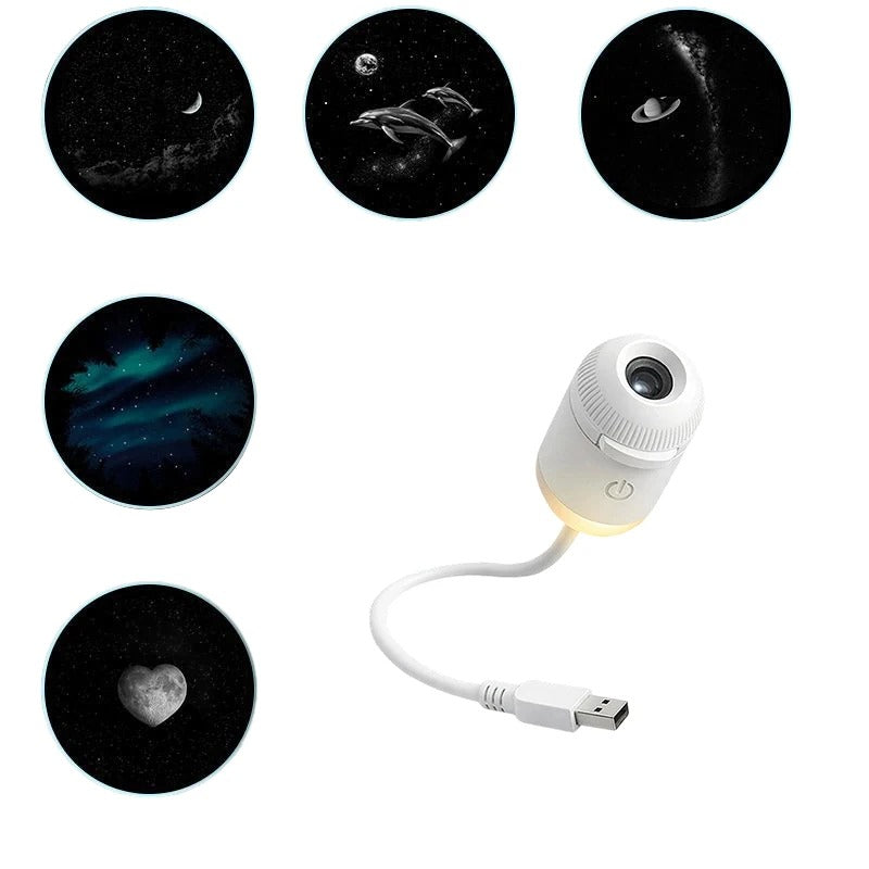 AstroGlow™ Galaxy Star Projector Lamp