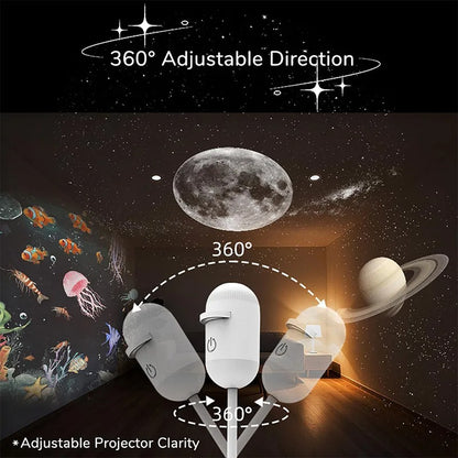 AstroGlow™ Galaxy Star Projector Lamp
