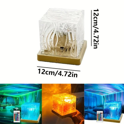 16 Colors Aurora Projector Light Starry Sky Galaxy LED Night Lamp with Remote Control & Auto Rotate USB Plug